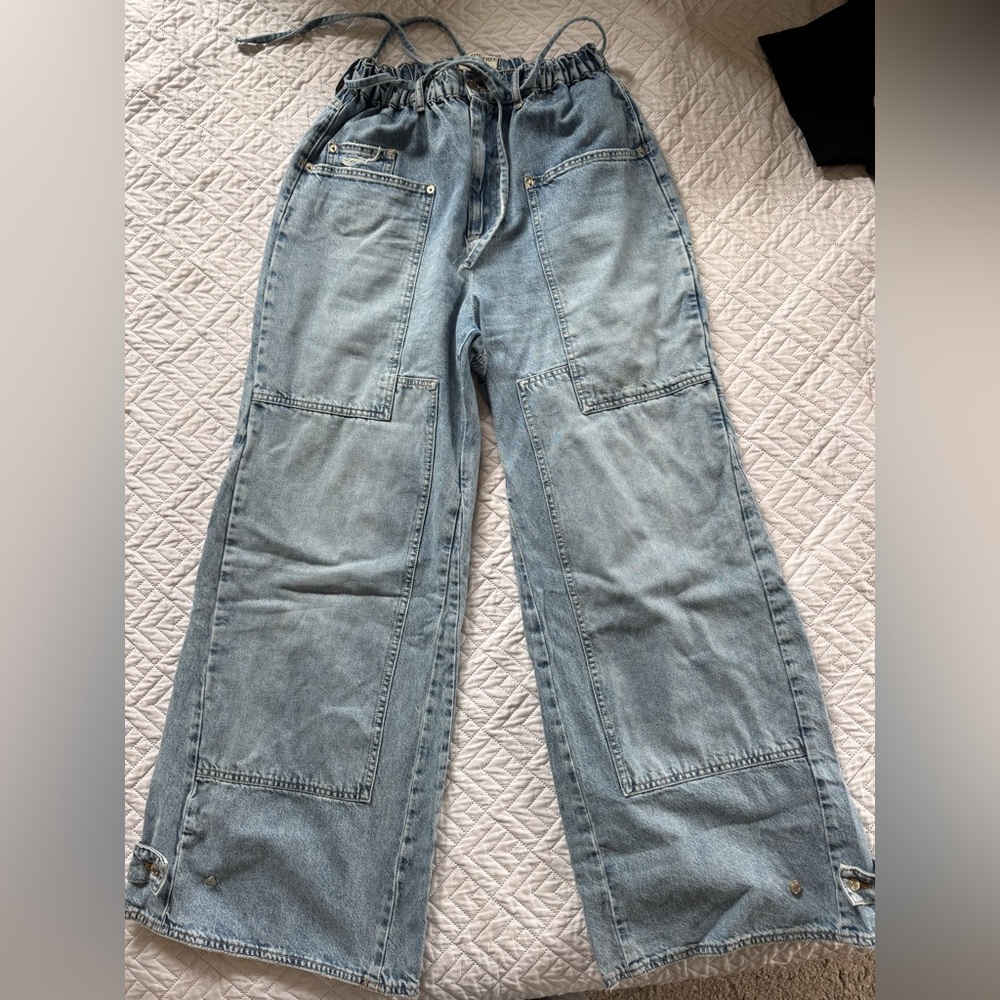 Free People CRVY Outlaw Wide Leg Jean - Picture 8 of 10